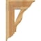 Ekena Millwork Funston Traditional Rough Sawn Bracket w/ Offset Brace, Western Red Cedar, 8"W x 20"D x 28"H BKT0806X20X28FST01RWR - alternate 4